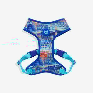Zee.Dog Error 404 Air Mesh Arnés de Ajuste Romano Patrón Jaspeado Color Azul para Perro, Mediano Zee.Dog Error 404 Air Mesh Arnés de Ajuste Romano Patrón Jaspeado Color Azul para Perro, Mediano