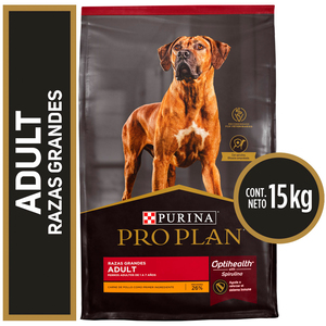 Pro Plan Alimento Seco para Perro Adulto de Razas Grandes, 15 kg