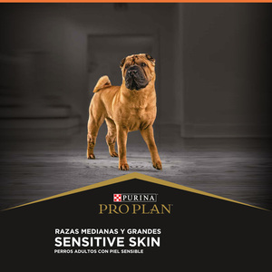 Pro Plan Sensitive Skin Alimento Seco para Perro Adulto de Razas Medianas y Grandes, 15 kg