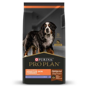 Pro Plan Alimento Avanzado Seco Optiderma Sensitive Skin para Perro Adulto Receta Cordero y Arroz, 3 kg