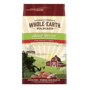 Whole Earth Farms Alimento Natural Sin Granos para Perro Adulto Receta Pollo y Carne, 12 kg