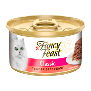 Fancy Feast Gourmet Mousse Alimento Húmedo para Gato Receta Carne, 85 g