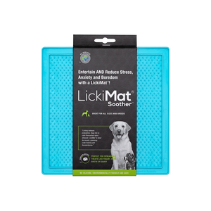 LickiMat Classic Soother Tapete Interactivo para Alimento Húmedo para Perro, Turquesa