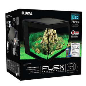 Fluval Flex Acuario Negro, 57 L