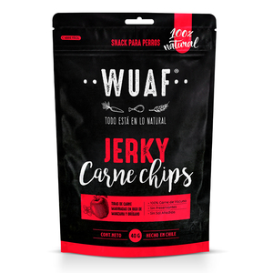 Wuaf Snack Premios Para Perros Chips De Carne Orégano, 40 g