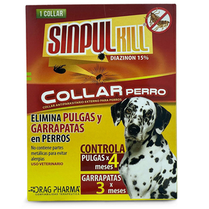 Drag Pharma Sinpul Kill Collar Antiparasitario para Perro, Unitalla