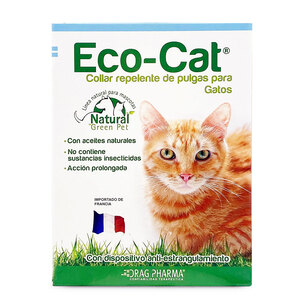 Drag Pharma Eco Cat Collar Ajustable Repelente de Pulgas para Gato, Unitalla