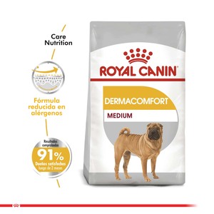 Royal Canin Dermacomfort Alimento Seco para Perro Adulto Piel Sensible Raza Mediana Receta Pollo, 10.1 kg