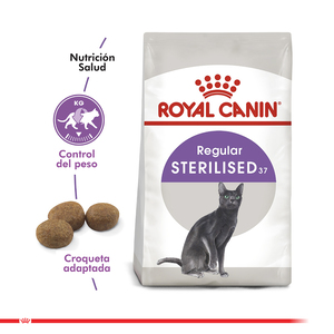 Royal Canin Control de Apetito Alimento Seco para Gato Senior Esterilizado Receta Pollo, 4 kg