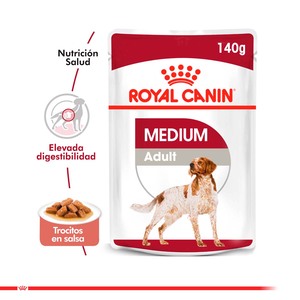 Royal Canin Alimento Húmedo para Medium Adulto Pouch, 140 g