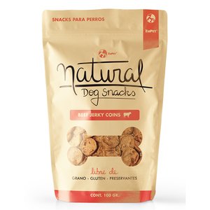 Natural Dog Snacks Jerky Vacuno para Perro, 100 g