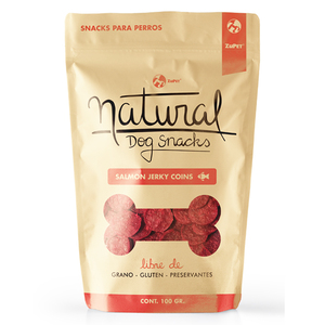 Natural Dog Snacks Jerky Salmón para Perro, 100 g