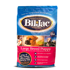 Bil Jac Alimento Natural Cachorro Raza Grande Receta de Pollo para Perro, 2.72 kg