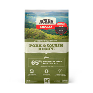 Acana Singles Alimento Natural Seco para Perro Pork & Squash, 10.20 kg