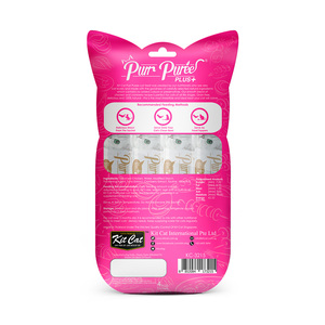 Kit Cat Purr Purée Plus+ Snack Cuidado Urinario Receta Pollo y Arándanos para Gato, 60 g