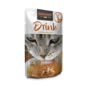 Leonardo Drink Alimento Liquido Complementario para Gato Adulto Receta Pato, 40 g