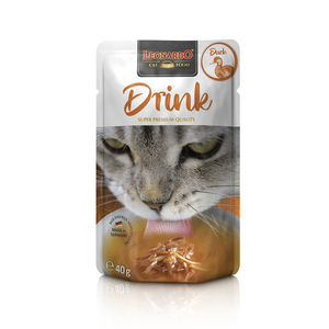 Leonardo Drink Alimento Liquido Complementario para Gato Adulto Receta Pato, 40 g