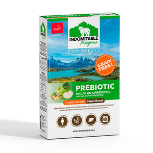 Indomitable Prebiotic Galletas con Prebióticos para Perro Receta de Manzana y Jengibre, 180 g