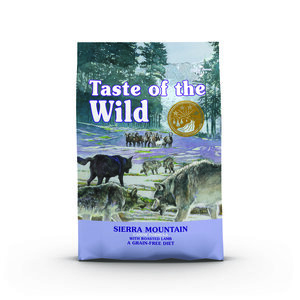 Taste of the Wild Sierra Mountain Alimento Natural para Perro Todas las Etapas de Vida Receta Cordero, 5 kg