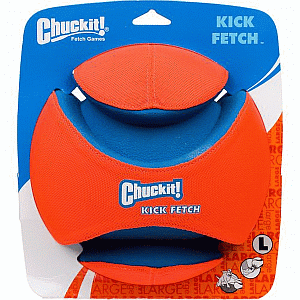 Chuckit! Kick Fetch Pelota Naranja con Diseño Ergonómico para Perro, Grande