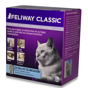Ceva Feliway Classic Set Difusor y Repuesto con Efecto Tranquilizante para Gato, 48 ml