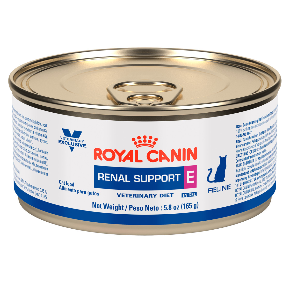Royal Canin Prescripción Alimento Húmedo Soporte Renal E para Gato Adulto Receta Paté, 165 g