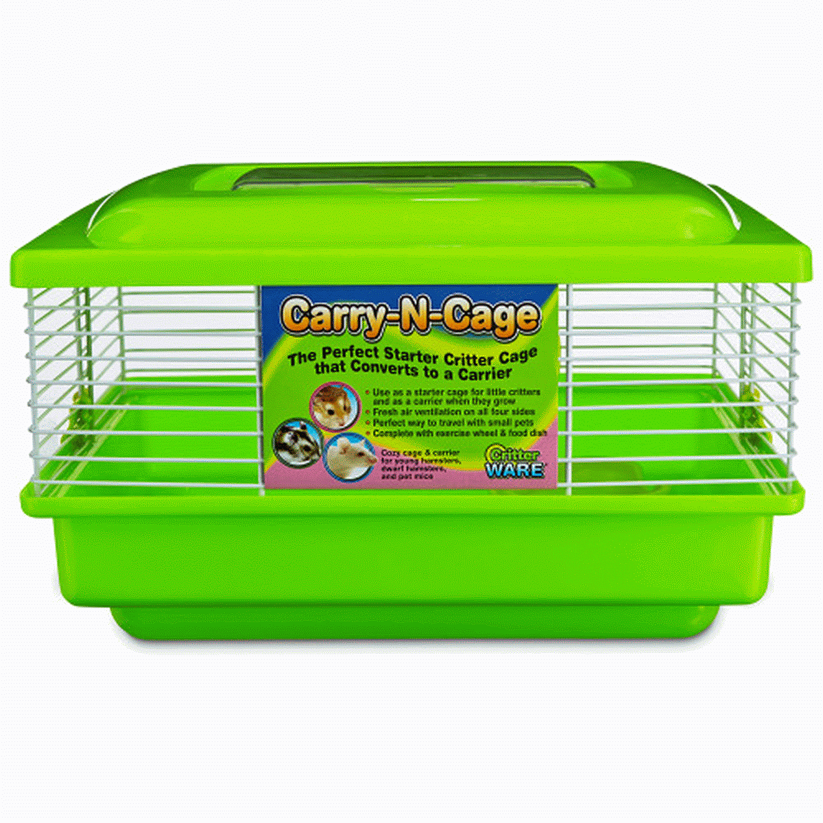 Ware Hábitat Carry-N-Cage para Pequeñas Mascotas, Color Surtido